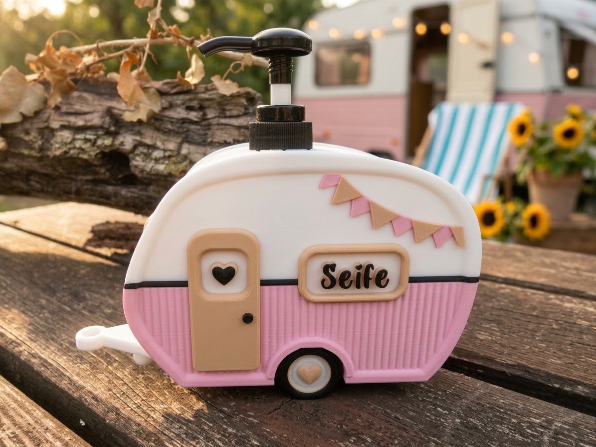 Seifenspender Wohnwagen - Camping-Deko für Bad & WC