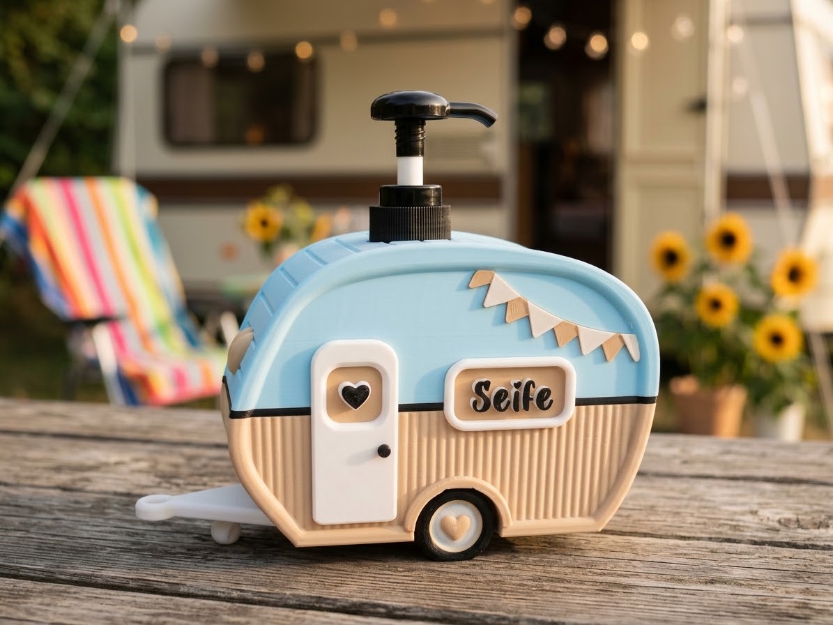 Seifenspender Wohnwagen - Camping-Deko für Bad & WC