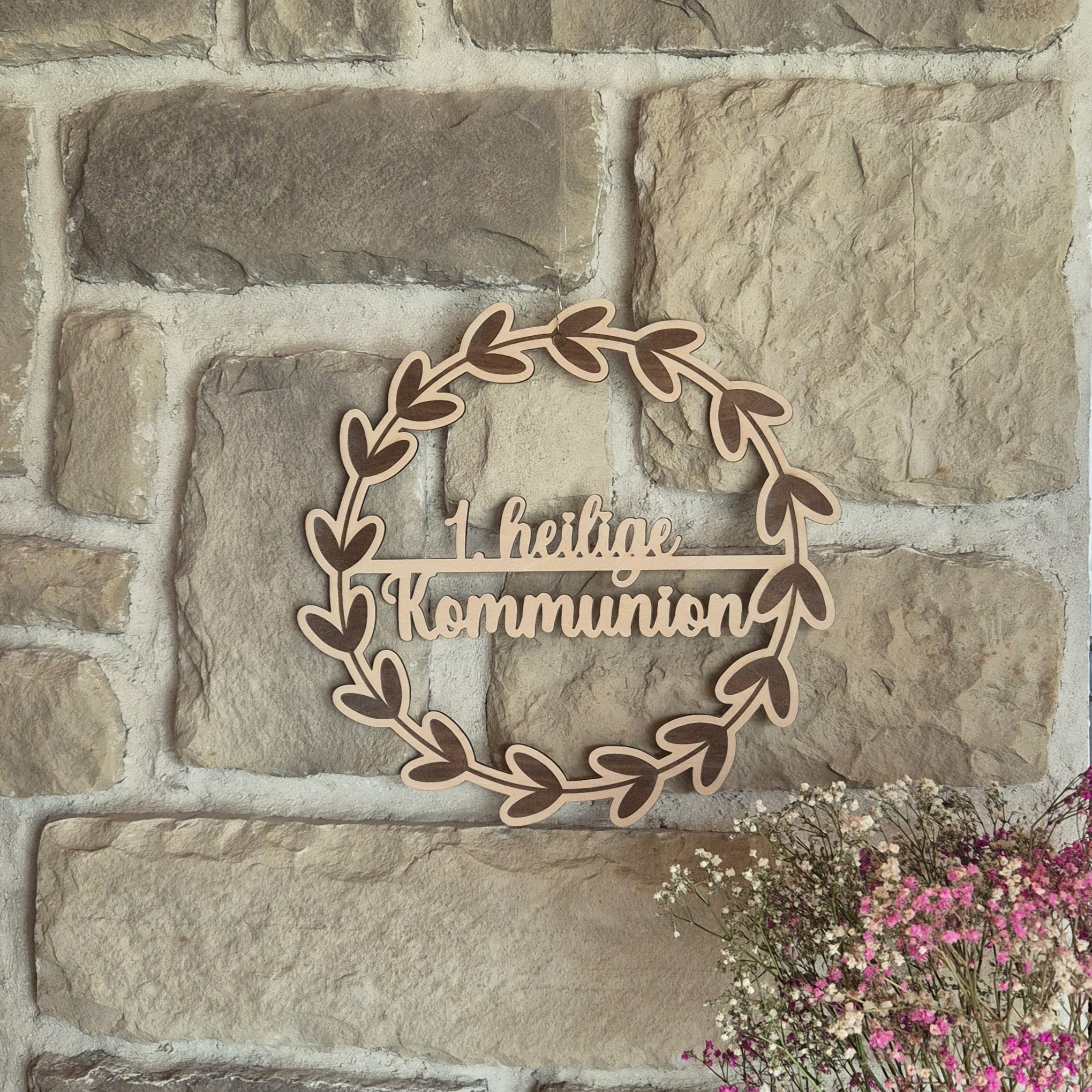 Türkranz "Meine Taufe", "1. heilige Kommunion", "Meine Firmung“, "Meine Konfirmation", "Meine Jugendweihe"