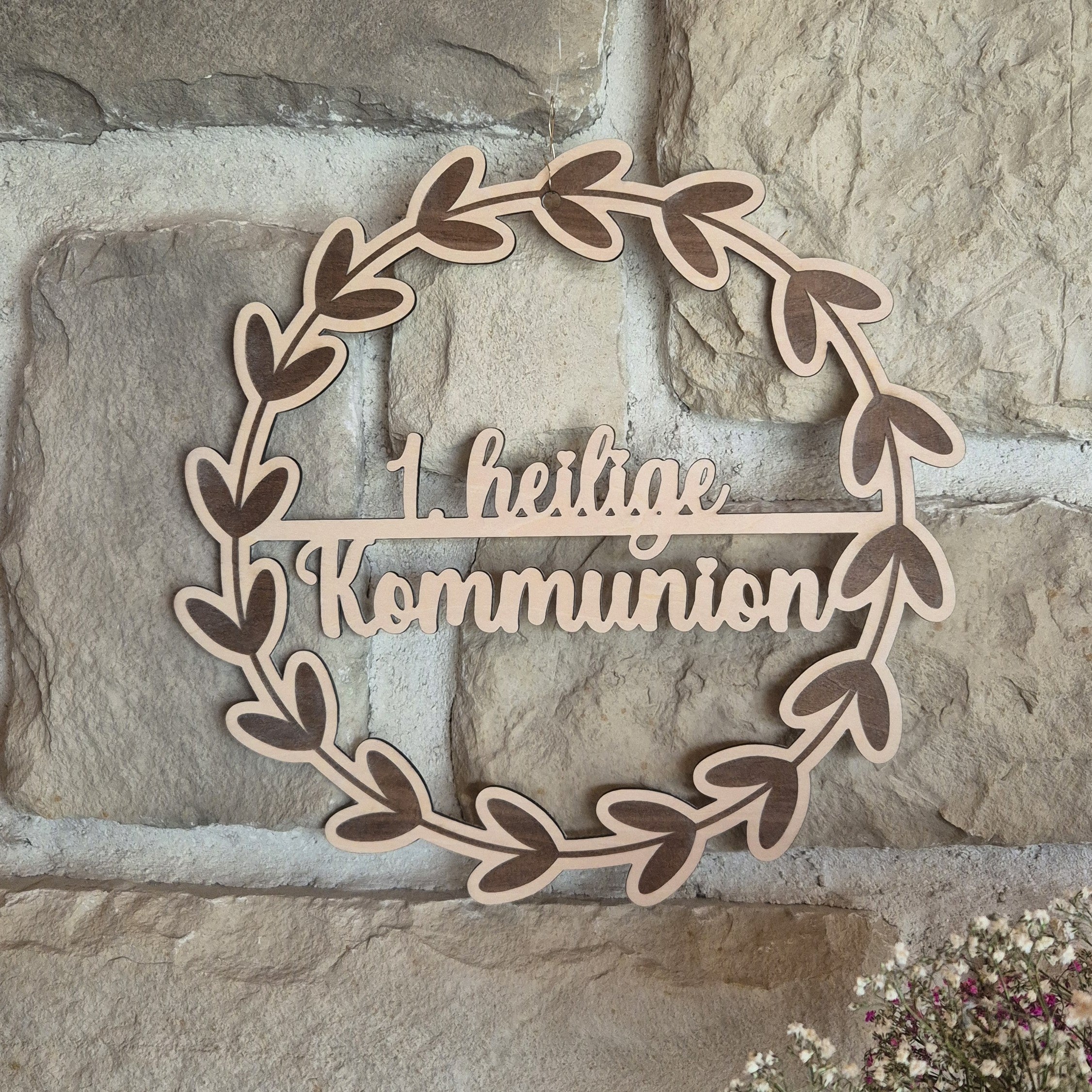 Türkranz "Meine Taufe", "1. heilige Kommunion", "Meine Firmung“, "Meine Konfirmation", "Meine Jugendweihe"