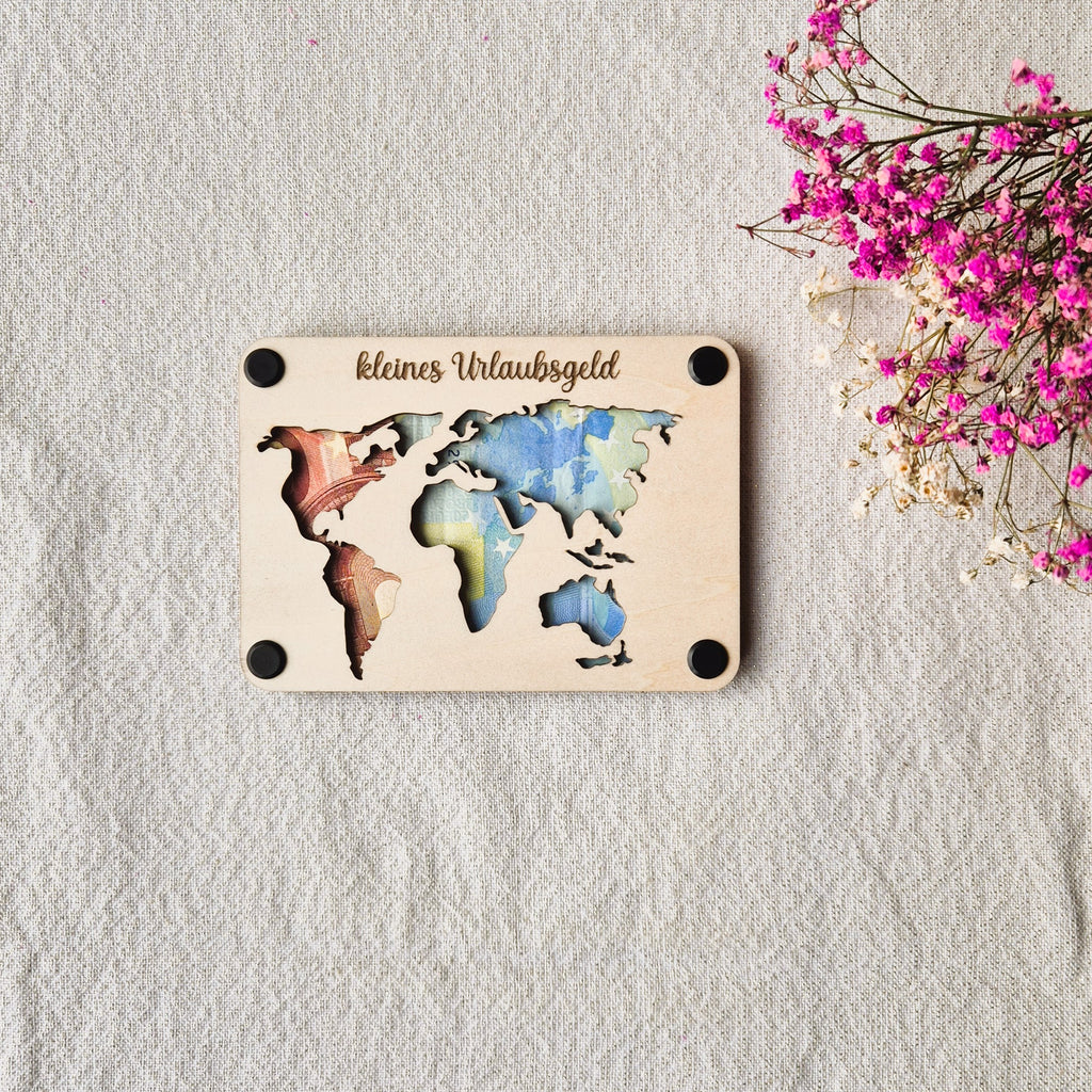 Geldgeschenkverpackung aus Holz