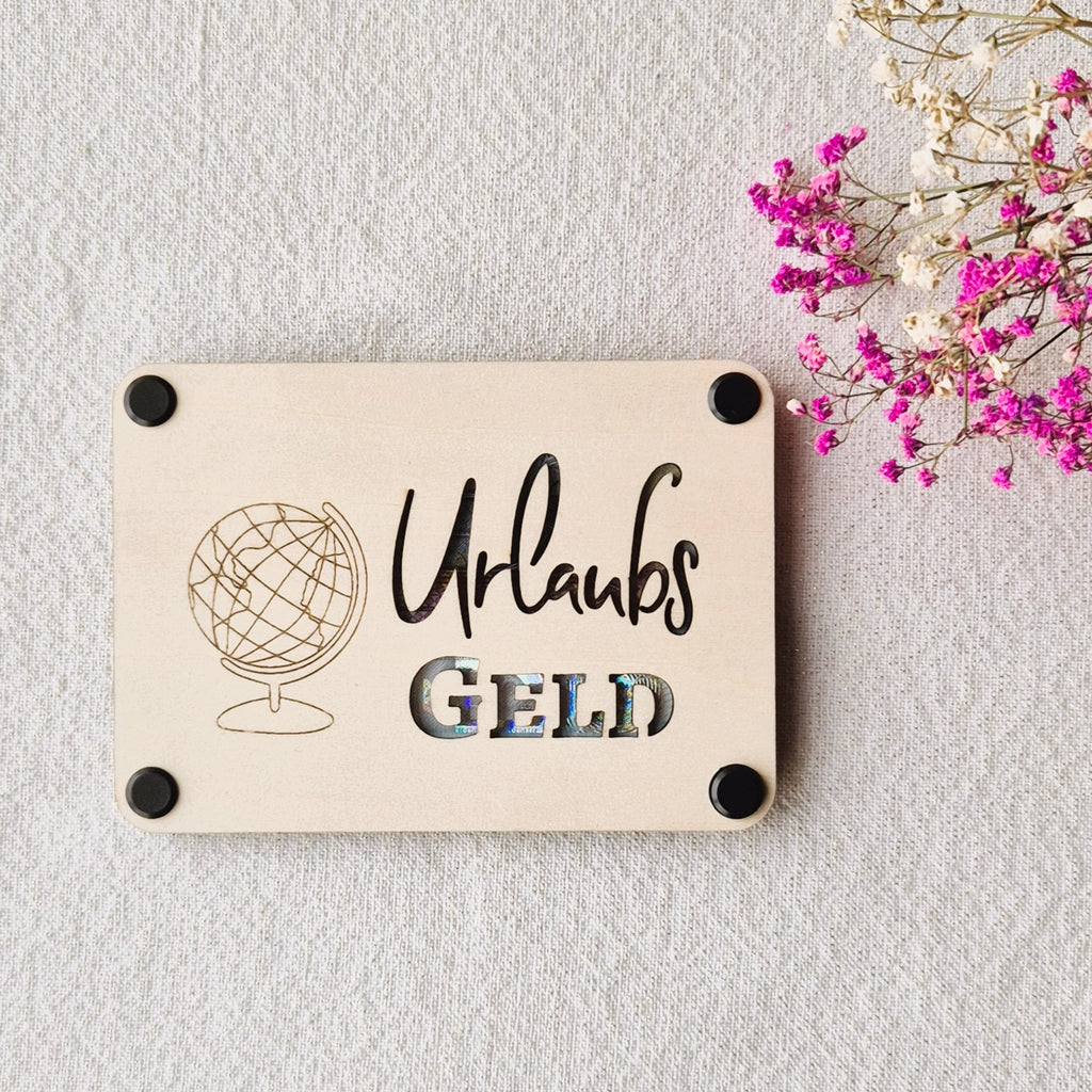 Geldgeschenkverpackung aus Holz