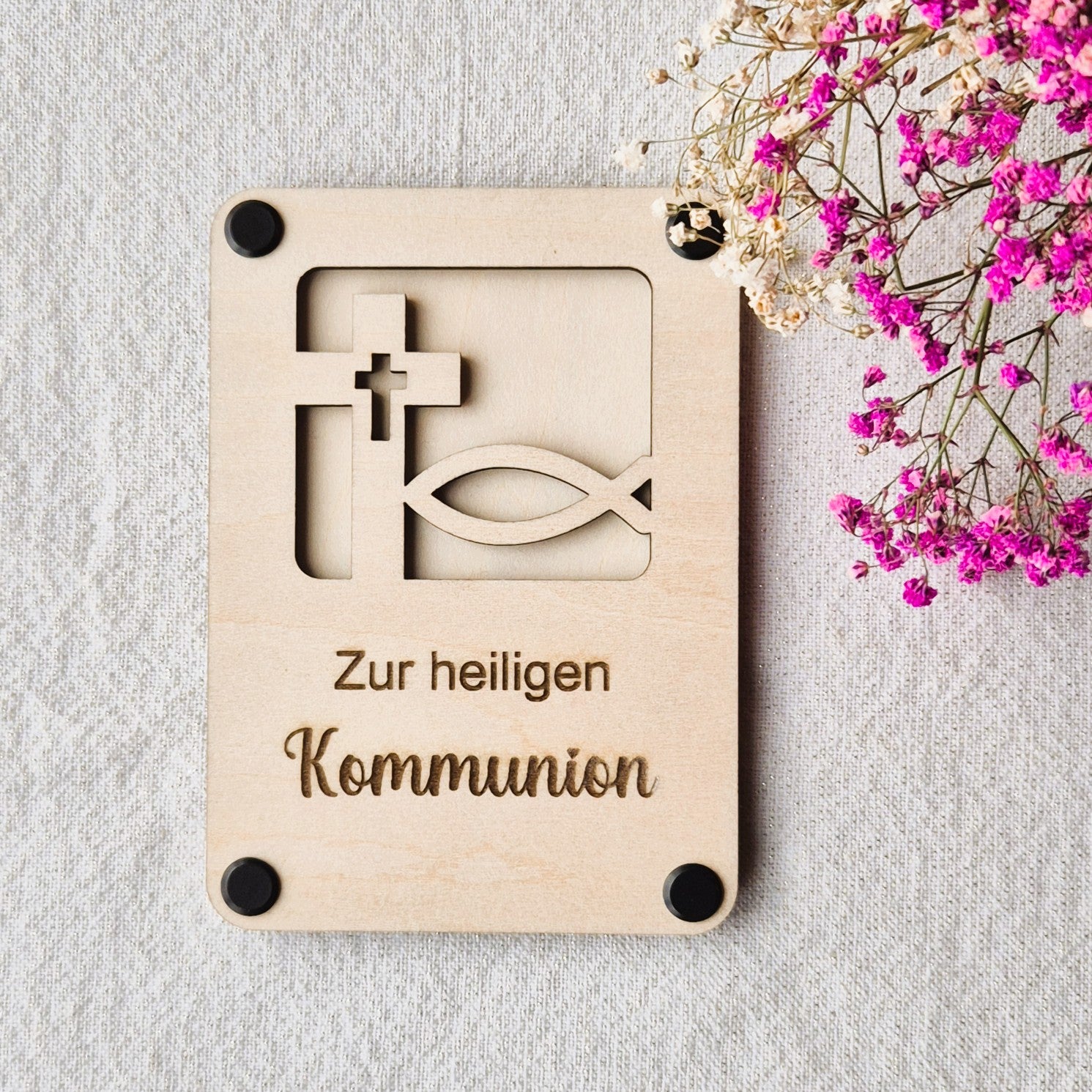 Geldgeschenkverpackung aus Holz – Kommunion, Firmung, Konfirmation