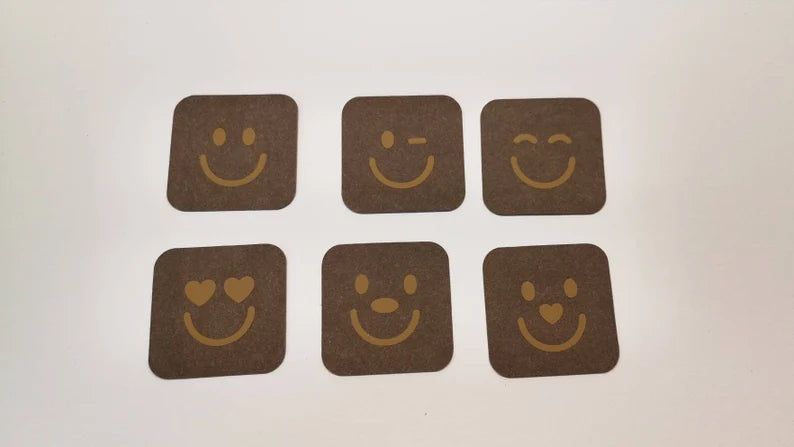 SnapPap Label Aufnäher Smile