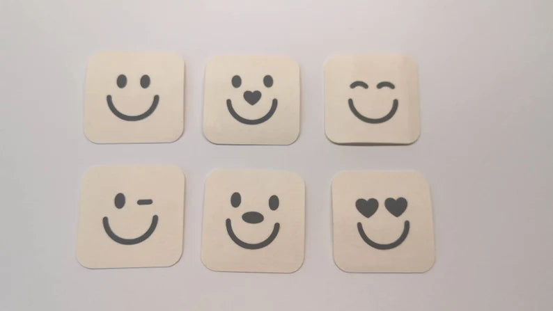 SnapPap Label Aufnäher Smile