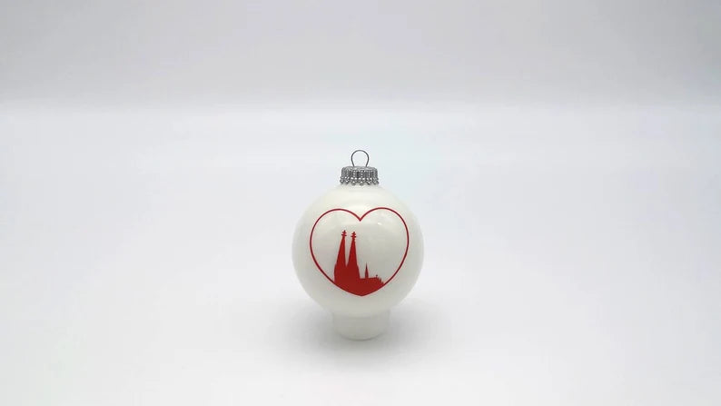Christbaumkugel Köln Rot Weiß