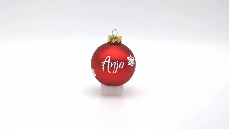 Christbaumkugel mit Namen Candy