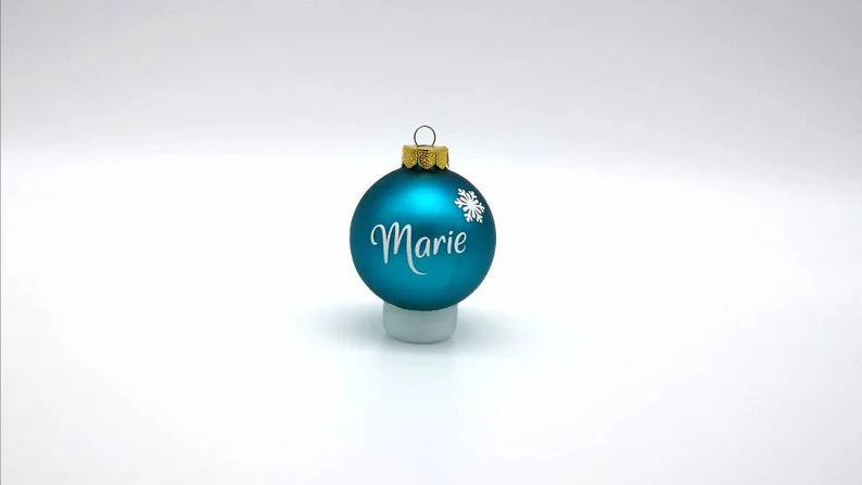 Christbaumkugel mit Namen Candy