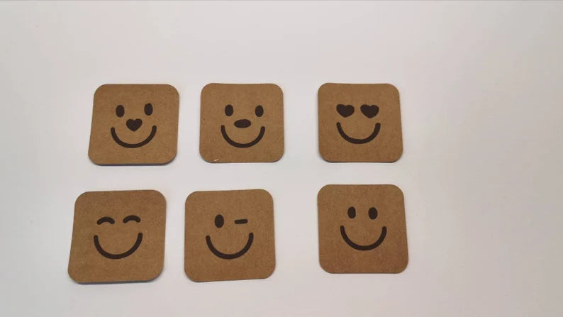 SnapPap Label Aufnäher Smile