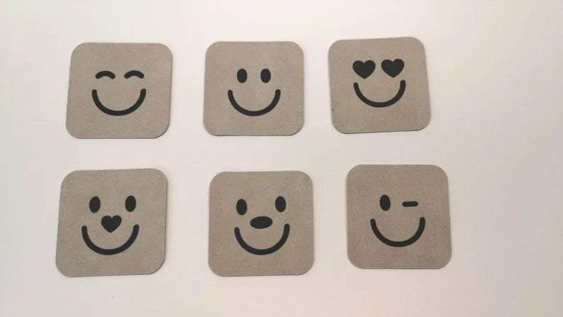 SnapPap Label Aufnäher Smile