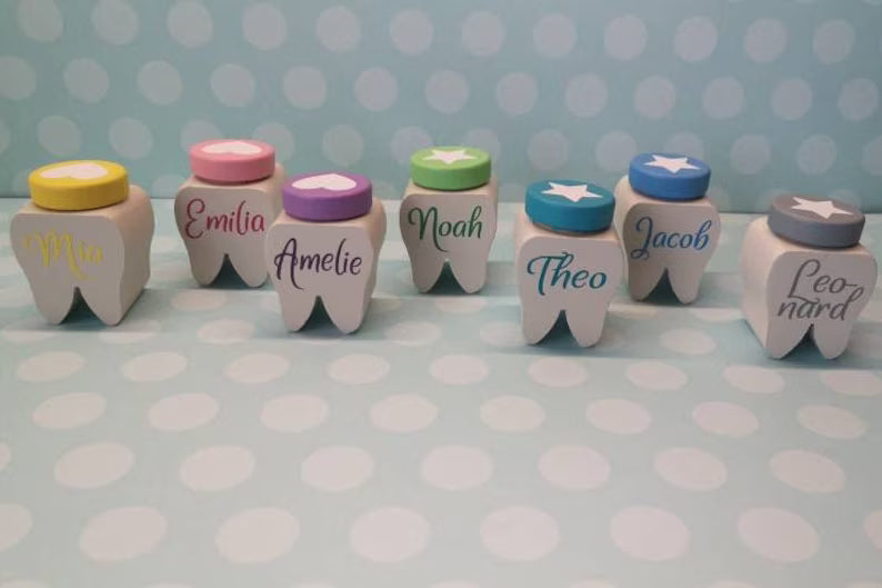 Milchzahndose Gesicht mit Namen