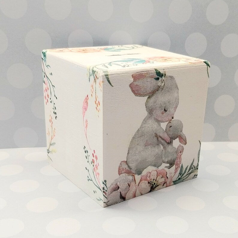 Spardose Hase Mama mit Baby