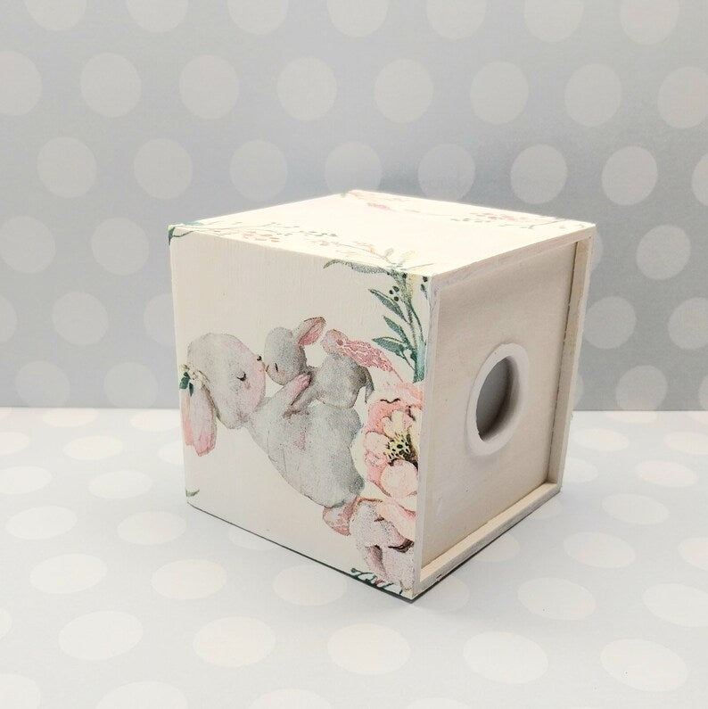 Spardose Hase Mama mit Baby