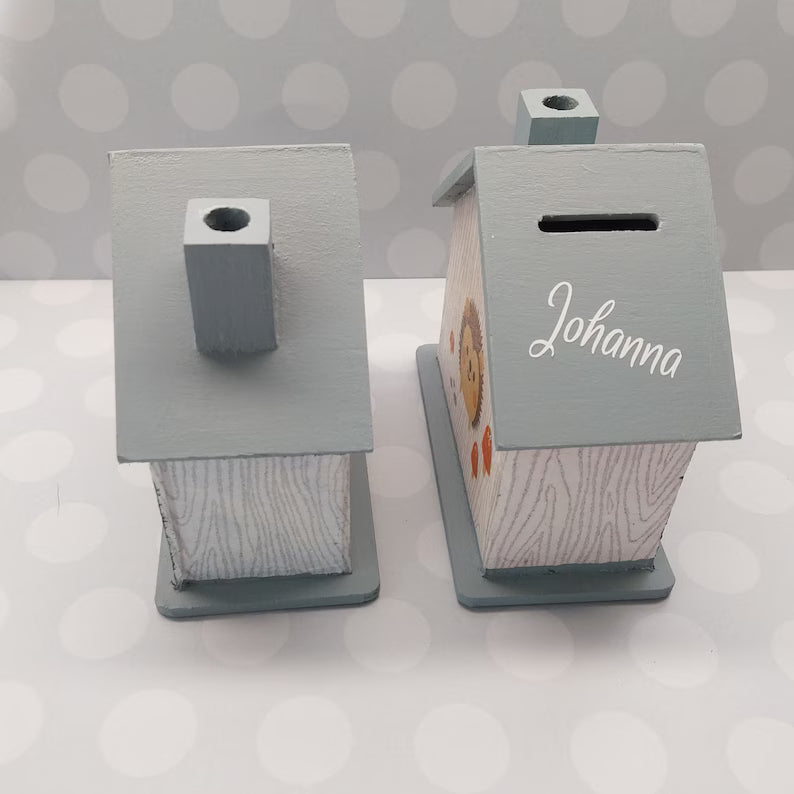 Spardose Waldtiere mit Namen