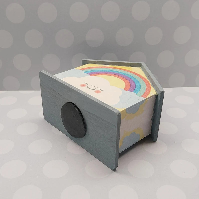 Spardose Wolke und Regenbogen mit Namen