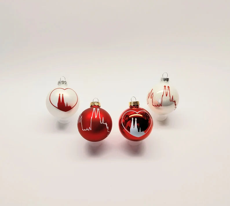 Christbaumkugel Köln Rot Weiß