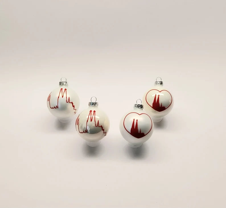 Christbaumkugel Köln Rot Weiß