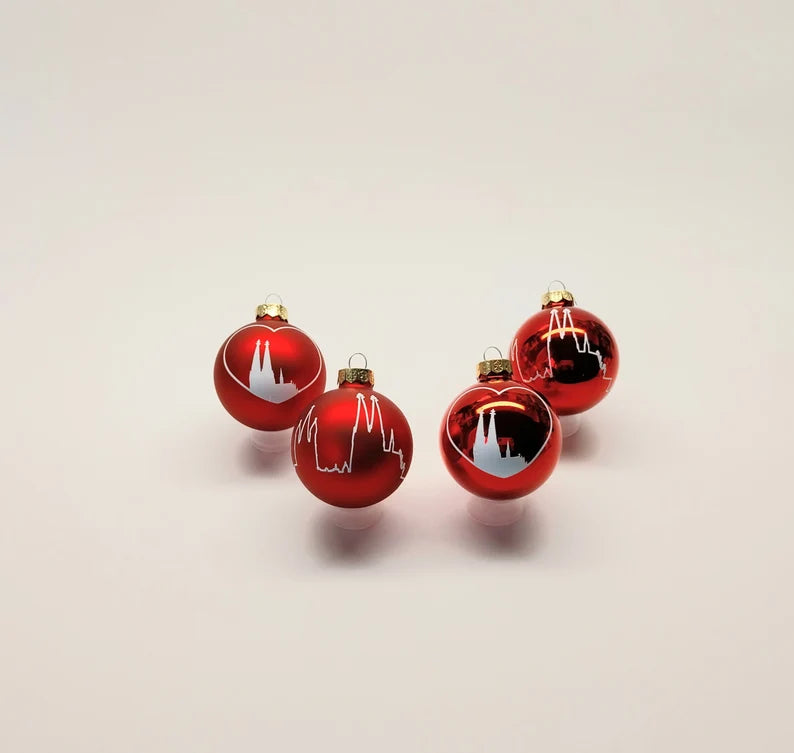 Christbaumkugel Köln Rot Weiß