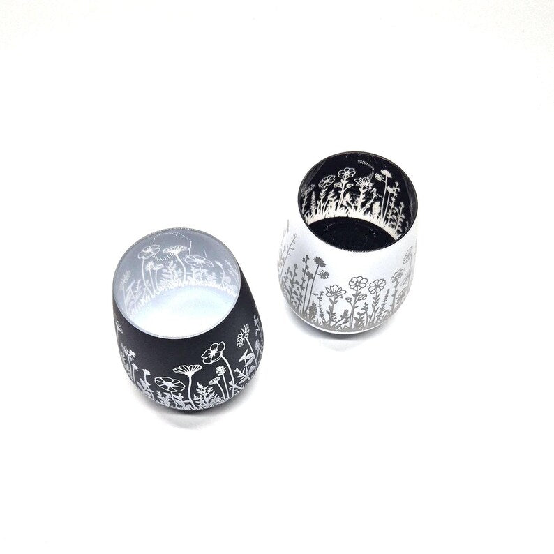 Windlicht Blumenwiese