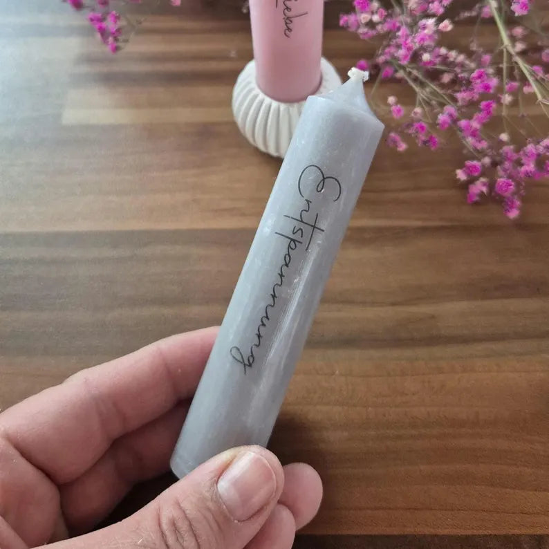 Nimm dir was du brauchst Kerzen Geschenkset pastell