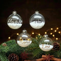 Personalisierte Christbaumkugel aus Glas Weihnachtskugel